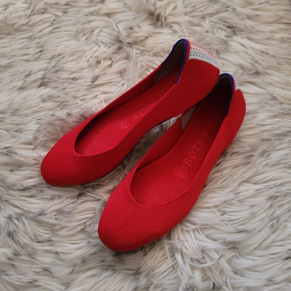 Rothy's Shoes - Rothy's Red Cardinals Square Toe Size 7 EXCELLENT